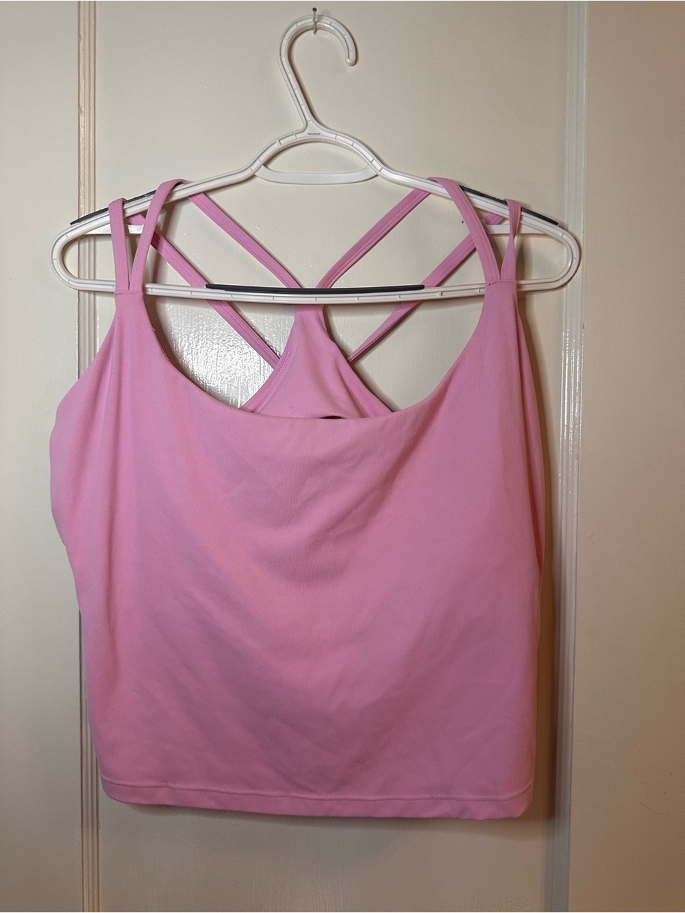 Fabletics Pink Strappy Sports Bra Tank